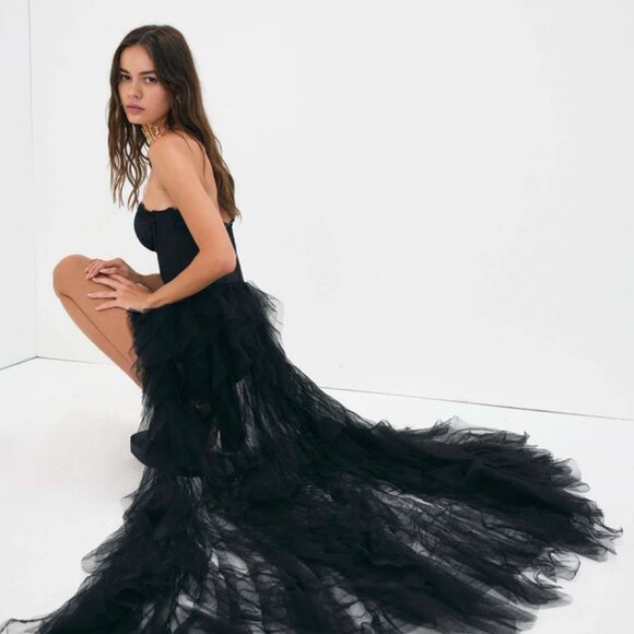 For Love And Lemons Dresses & Skirts - FOR LOVE & LEMONS Bustier Gown/Dress In Black NWT